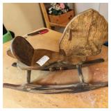 Folk Art Wooden Rocking Horse Ot Shoo Fly Rocker