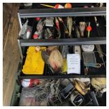 Multi-Tiered Fishing Tackle Box Full Of Fishing Gear