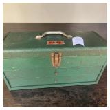 PARK Manufacturing Co. Green Metal Toolbox W Drawers