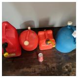 Plastic Gasoline Kerosene Fuel Container Lot of 4