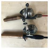 Zebco Spincast Fishing Reel & Rod (Lot of 2)
