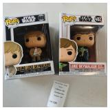 Funko Pop! Vinyl Figures Young Luke Skywalker #633 & Luke Skywalker W:Grogu #482