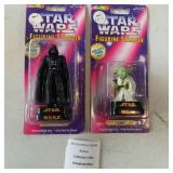 1997 Rose Art Star Wars Figurine Stampers Darth Vader and Yoda