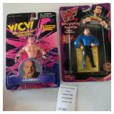 1998 WCW Goldberg Action Figure & WWF Bend-Ems Shane McMahon Figure