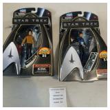 Playmates Toys 2009 Star Trek Galaxy Collection Kirk & Spock Action Figures