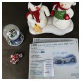 2003 Hallmark Jingle Pals Mr. and Mrs. Snowman Animated Singing Plushes 