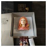 Cameo Girls Lady Head Resin Vase  Clarissa  1960s Party Girl W Original Box