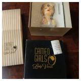 Cameo Girls Lady Head Resin Vase  Eve  1926 Flapper Girl W Original Box