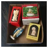 Hallmark & ceramic figurine of the Virgin Mary,