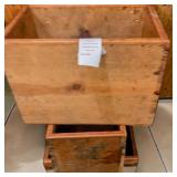 Antique Wood Boxes (Used for Menu Storage) - Lot of 3