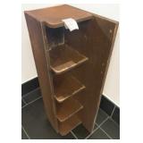 Antique Wood Shelving Unit (Used for Menu Storage)  (1)