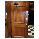 Solid Oak Two-Panel Wooden Door W:Hardware