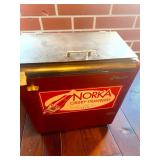 Vintage Glasco Drink Chest Cooler W Norka Cherry-Strawberry Branding