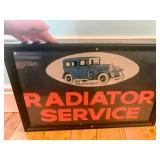 1929 Willys-Knight Automobile RADIATOR SERVICE Framed Advertisement