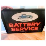 1930 Hupmobile Automobile BATTERY SERVICE Framed Advertisement