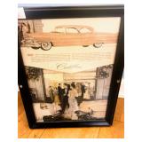 framed 1956 Cadillac magazine advertisement