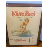 Framed Advertisement for White Rock Sparkling Water