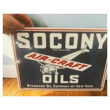 Replica Socony Aircraft Oils Metal Advertising Sign