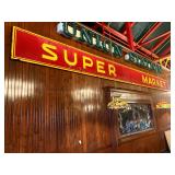 Supermarket 4 Panel Red & Yellow Advertising Sign 