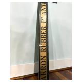 Vertical Akron Rubber Plant Advertising Sign