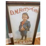 D.M. Ferry & Co. Standard Seeds Framed Advertisement Print