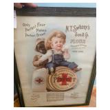 Framed N.T. Swezeys Son & Co Flour Advertisement 