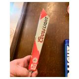Coors Light Beer Tap Handle Crafted Fom Recycled Aluminum Cans