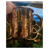 Deep Eddy Vodka Moscow Mule Polished Copper Mug W:Embossed Logo