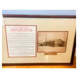 Framed B.F. Goodrich Company Commemorative Wall Art of Factory & Office 1869