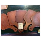 5 Wooden Bread Serving Paddle Boards