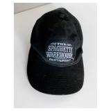 Black Spaghetti Warehouse Restaurant Embroidered Logo Cap (Adjustable)
