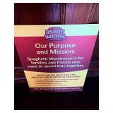 Foam Board Spaghetti Warehouse Mission Statement Sign