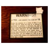 Framed Ohio Law Underage Warning Sign (Bar)