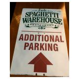 Metal Spaghetti Warehouse Parking Sign (Akron)