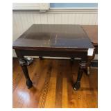 Dark Wood Rolling Butterfly Draw Leaf Extendable Dining Table