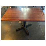 Rectangular Mahogany Dining Table W Cast Iron Legs