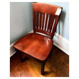 Slat-Back Wood Restaurant Dining Schoolhouse Chairs (Set of 4) (5)