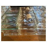 Wavy Glass Block of 6  2