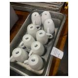 Etam White Ceramic Coffee Mug Lot of 9