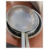Stainless Steel Skillet:Pan Lot of 4