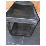 Uline Black 2 Tier Utility Cart 