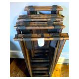 Wood Folding Restaurant Tray Stands (Lot of 5) copy