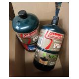 Coleman portable propane camping gas canisters, 