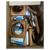 Lot of Gaylan Solid Oak Bath Accessories Model 4050 