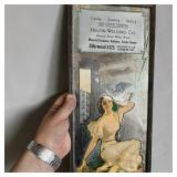 Helfin Welding Co. Pin up Girl Advertising Thermometer Wall Mirror Helfin Welding Co. Pin up Girl Advertising Thermometer Wall Mirror