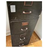 Vintage Four-Drawer Wood Office Filing Cabinet Vintage Four-Drawer Wood Office Filing Cabinet