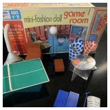 1971 Amsco Industries Mini-Fashion MCM-Style Game Room Doll Furniture Set 1971 Amsco Industries Mini-Fashion MCM-Style Game Room Doll Furniture Set