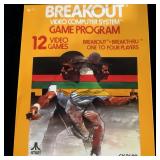 Atari 2600 Breakout Video Game Lot Featuring Artwork Of Cliff Spohn Atari 2600 Breakout Video Game Lot Featuring Artwork Of Cliff Spohn