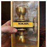 Schlage Bright Brass Hall and Closet Door Knob Lot of 5 (1) Schlage Bright Brass Hall and Closet Door Knob Lot of 5 (1)