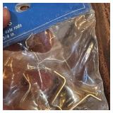 Kirsch 5706B-63 Brass Cafe Rod Brackets (2) Kirsch 5706B-63 Brass Cafe Rod Brackets (2)